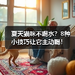 夏天猫咪不喝水？8种小技巧让它主动喝！(图2)