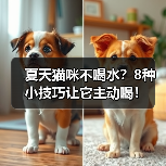夏天猫咪不喝水？8种小技巧让它主动喝！(图4)