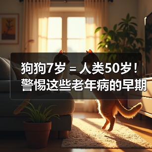 狗狗7岁=人类50岁!警惕这些老年病的早期信号(图2) 狗狗7岁=人类50岁!警惕这些老年病的早期信号(图2)