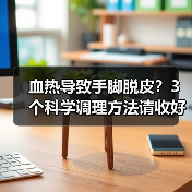 血热导致手脚脱皮?3个科学调理方法请收好(图3) 血热导致手脚脱皮?3个科学调理方法请收好(图3)