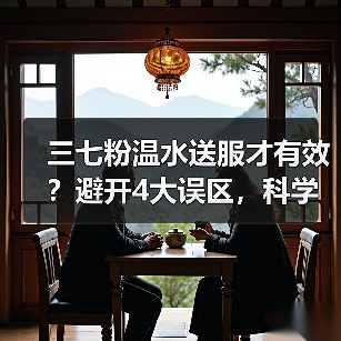 三七粉温水送服才有效？避开4大误区，科学服用不踩坑(图2)