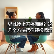 猫咪晚上不停闹腾？这几个方法帮你轻松搞定