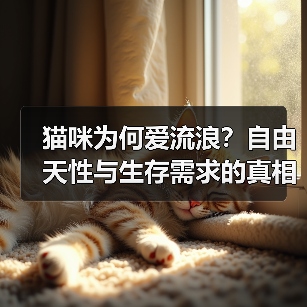 猫咪为何爱流浪?自由天性与生存需求的真相(图4) 猫咪为何爱流浪?自由天性与生存需求的真相(图4)