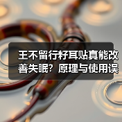王不留行籽耳贴真能改善失眠?原理与使用误区全解析(图1) 王不留行籽耳贴真能改善失眠?原理与使用误区全解析(图1)