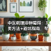 中医调理排卵障碍：3类方法+避坑指南，帮