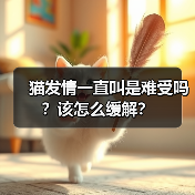 猫发情一直叫是难受吗?该怎么缓解?(图2) 猫发情一直叫是难受吗?该怎么缓解?(图2)