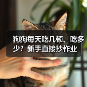 狗狗每天吃几顿、吃多少?新手直接抄作业(图1) 狗狗每天吃几顿、吃多少?新手直接抄作业(图1)
