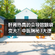 肝肾热真的会导致眼袋变大?中医揭秘3大逻辑(图1) 肝肾热真的会导致眼袋变大?中医揭秘3大逻辑(图1)