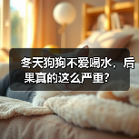 冬天狗狗不爱喝水,后果真的这么严重?(图1) 冬天狗狗不爱喝水,后果真的这么严重?(图1)