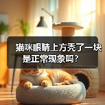 猫咪眼睛上方秃了一块是正常现象吗？