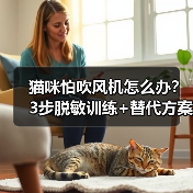 猫咪怕吹风机怎么办？3步脱敏训练+替代方