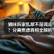 猫咪拆家乱尿不是调皮？分离焦虑真相全解析