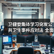 卫健委集体学习突发公共卫生事件应对法 全面推进法治化管理(图3) 卫健委集体学习突发公共卫生事件应对法 全面推进法治化管理(图3)