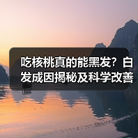吃核桃真的能黑发?白发成因揭秘及科学改善方法(图2) 吃核桃真的能黑发?白发成因揭秘及科学改善方法(图2)