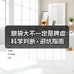 眼袋大不一定是脾虚:科学判断+避坑指南(图2) 眼袋大不一定是脾虚:科学判断+避坑指南(图2)