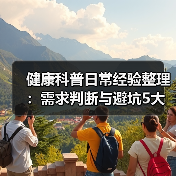 健康科普日常经验整理:需求判断与避坑5大方法(图1) 健康科普日常经验整理:需求判断与避坑5大方法(图1)