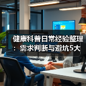 健康科普日常经验整理:需求判断与避坑5大方法(图4) 健康科普日常经验整理:需求判断与避坑5大方法(图4)