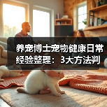 养宠博士宠物健康日常经验整理：3大方法判断需求与避坑(图2)